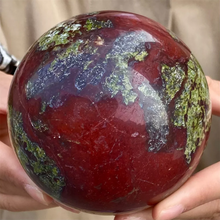 Load image into Gallery viewer, Natural Dragon Bloodstone Energy Sphere