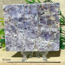Load image into Gallery viewer, Druzy Sphalerite Crystal Slab Display – Natural Mineral Specimen Slice with Stand for Collection &amp; Home Decor