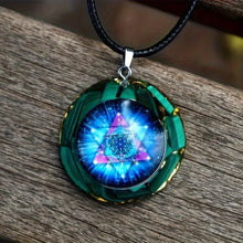 Load image into Gallery viewer, 1PC Energy Orgonite Malachite Pendant Necklace for Healing