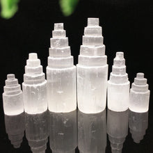 Load image into Gallery viewer, Natural White Selenite Tower