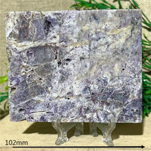 Load image into Gallery viewer, Druzy Sphalerite Crystal Slab Display – Natural Mineral Specimen Slice with Stand for Collection &amp; Home Decor