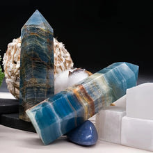 Load image into Gallery viewer, 1PC Natural Blue Onyx Crystal Obelisk for Healing