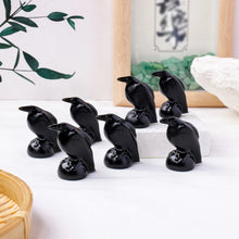 Load image into Gallery viewer, 1PC High Quality Obsidian Crow Figurine Carving
