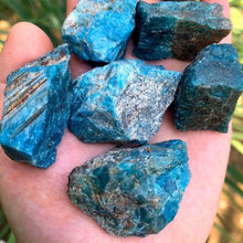 Load image into Gallery viewer, Natural Blue Apatite Raw Stone Irregular Shape