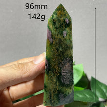 Load image into Gallery viewer, 1PC Natural Ruby Zoisite Emerald Mineral Obelisk for Healing