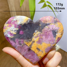 Load image into Gallery viewer, High Quality Natural Pink Tourmaline Smoky Quartz Lepidolite Crystal Heart