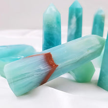Load image into Gallery viewer, 1PC Natural High Quality Sky Blue Quartz Obelisk for Healing