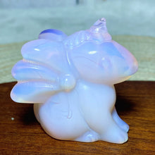 Load image into Gallery viewer, Pink Opalite Unicorn Crystal Carving – Hand-Carved Freeform Gemstone Figurine for Home Decor &amp; Gift
