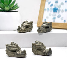 Load image into Gallery viewer, 1PC High Quality Pyrite Dragon Head