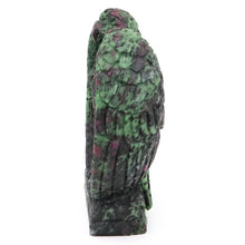 Load image into Gallery viewer, 5.6" Eagle Statue Natural Ruby Zoisite Stone Carving Home Decor