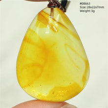 Load image into Gallery viewer, Natural Baltic Amber Teardrop Pendant – Premium Genuine Yellow Amber Necklace Gift
