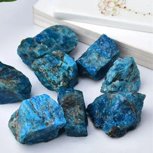 Load image into Gallery viewer, Natural Blue Apatite Raw Stone Irregular Shape
