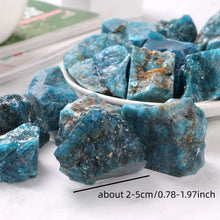 Load image into Gallery viewer, Natural Blue Apatite Raw Stone Irregular Shape