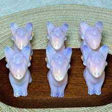 Load image into Gallery viewer, Pink Opalite Unicorn Crystal Carving – Hand-Carved Freeform Gemstone Figurine for Home Decor &amp; Gift