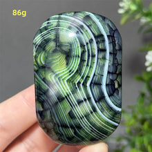 Load image into Gallery viewer, 1PC Natural Dragon Pattern Agate Palm Stone Polished