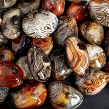 Load image into Gallery viewer, Natural Sardonyx Agate Palm Stone Specimen Polished