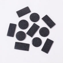 Load image into Gallery viewer, 5PCS Natural Shungite EMF Protection Stickers – Raw Crystal Phone Shields for Mobile Devices