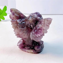 Load image into Gallery viewer, 1PC 8.3CM Natural Dream Amethyst Angel Crystal Carving for Healing