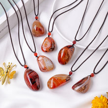 Load image into Gallery viewer, 1PC Natural Sardonyx Tumbled Stone Raw Polished Pendant