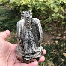 Load image into Gallery viewer, 1PC Natural Pyrite Dragon Carving Statue