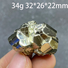 Load image into Gallery viewer, 1PC Natural Raw Pyrite Crystal Mineral Specimen with Quartz for Healing