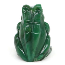 Load image into Gallery viewer, 2.7" Thinking Frog Natural Africa Green Jade Crystal Carving for Healing
