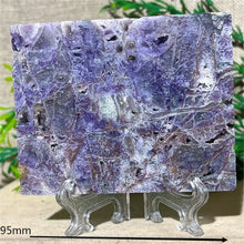 Load image into Gallery viewer, Druzy Sphalerite Crystal Slab Display – Natural Mineral Specimen Slice with Stand for Collection &amp; Home Decor