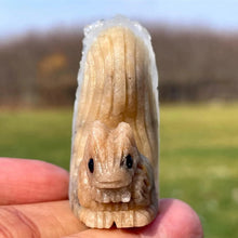 Load image into Gallery viewer, 1PC Natural Clear Quartz Squirrel Statue Crystal Carving Home Decor