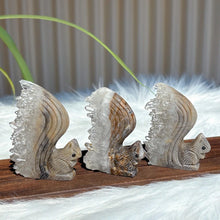 Load image into Gallery viewer, 1PC Natural Clear Quartz Squirrel Statue Crystal Carving Home Decor