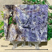 Load image into Gallery viewer, Druzy Sphalerite Crystal Slab Display – Natural Mineral Specimen Slice with Stand for Collection &amp; Home Decor