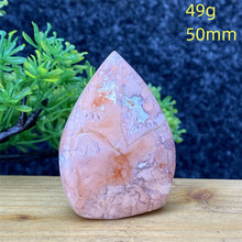 Load image into Gallery viewer, 1PC Natural Rare Pink Agate Geode Crystal Free Form Torch Specimen Home Decor