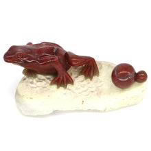 Load image into Gallery viewer, 6.4" Frog Natural India Agate Crystal Carving Home Decor