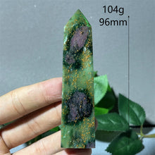 Load image into Gallery viewer, 1PC Natural Ruby Zoisite Emerald Mineral Obelisk for Healing