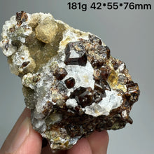 Load image into Gallery viewer, 1PC Natural Dark Brown Andradite Garnet Cluster Raw Crystal Mineral Specimen Home Decor