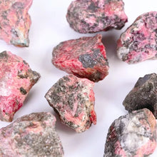 Load image into Gallery viewer, Natural Rhodonite Crystal Specimen – Pink &amp; Black Mineral Stone for Collection &amp; Home Decor