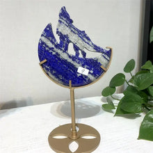 Load image into Gallery viewer, 1PC Natural Lapis Lazuli Wolf Carving Polished Home Decor