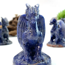 Load image into Gallery viewer, 1PC Natural Blue Sodalite Pterosaur Dragon Carving