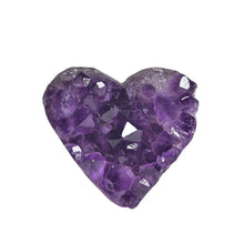 Load image into Gallery viewer, Natural Amethyst Heart Shaped Cluster Healing Crystal