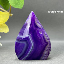 Load image into Gallery viewer, 1PC Natural Mineral Purple Agate Crystal Free Form Torch Home Decor
