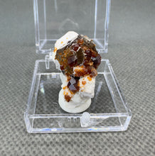 Load image into Gallery viewer, Natural Florescent Hyalite and Garnet Symbiosis Mineral Specimen