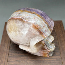 Load image into Gallery viewer, Natural Fantasy Amethyst Skull Carving Home Decor