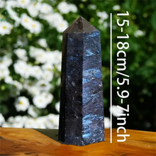 Load image into Gallery viewer, Natural Arfvedsonite Crystal Obelisk – Rare Polished Gemstone Point for Home Decor Collection
