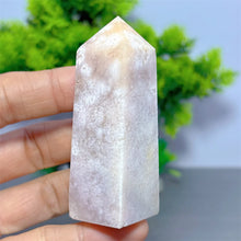 Load image into Gallery viewer, 1PC Natural Pink Flower Agate Obelisk for Healing