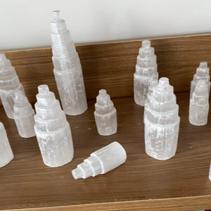 Natural White Selenite Tower