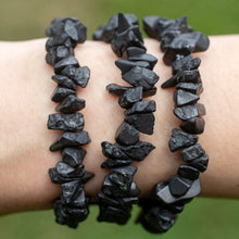 Load image into Gallery viewer, 1PC Natural Black Tourmaline Gravel Stone Bracelet Adjustable for Healing