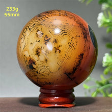 Load image into Gallery viewer, Natural Striped Agate Crystal Sphere – Quartz Mineral Specimen for Collection, Meditation &amp; Home Decor