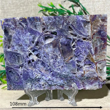Load image into Gallery viewer, Druzy Sphalerite Crystal Slab Display – Natural Mineral Specimen Slice with Stand for Collection &amp; Home Decor