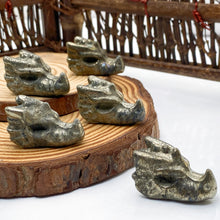 Load image into Gallery viewer, 1PC High Quality Pyrite Dragon Head