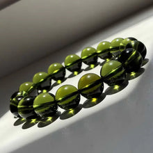 Load image into Gallery viewer, 1PC Natural Moldavite Crystal Beaded Meteorite Bracelet 8mm Beads
