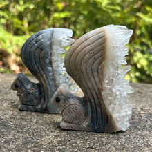Load image into Gallery viewer, 1PC Natural Clear Quartz Squirrel Statue Crystal Carving Home Decor
